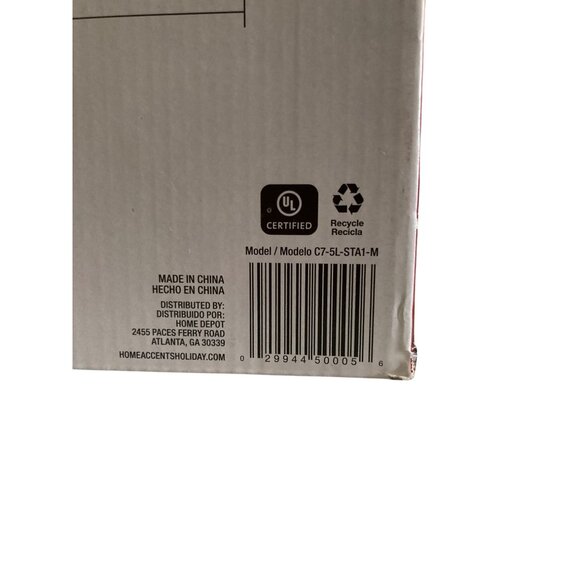 Home Accents Holiday Multi Colored Giant C7 Pathway Lights - Picture 3 of 6